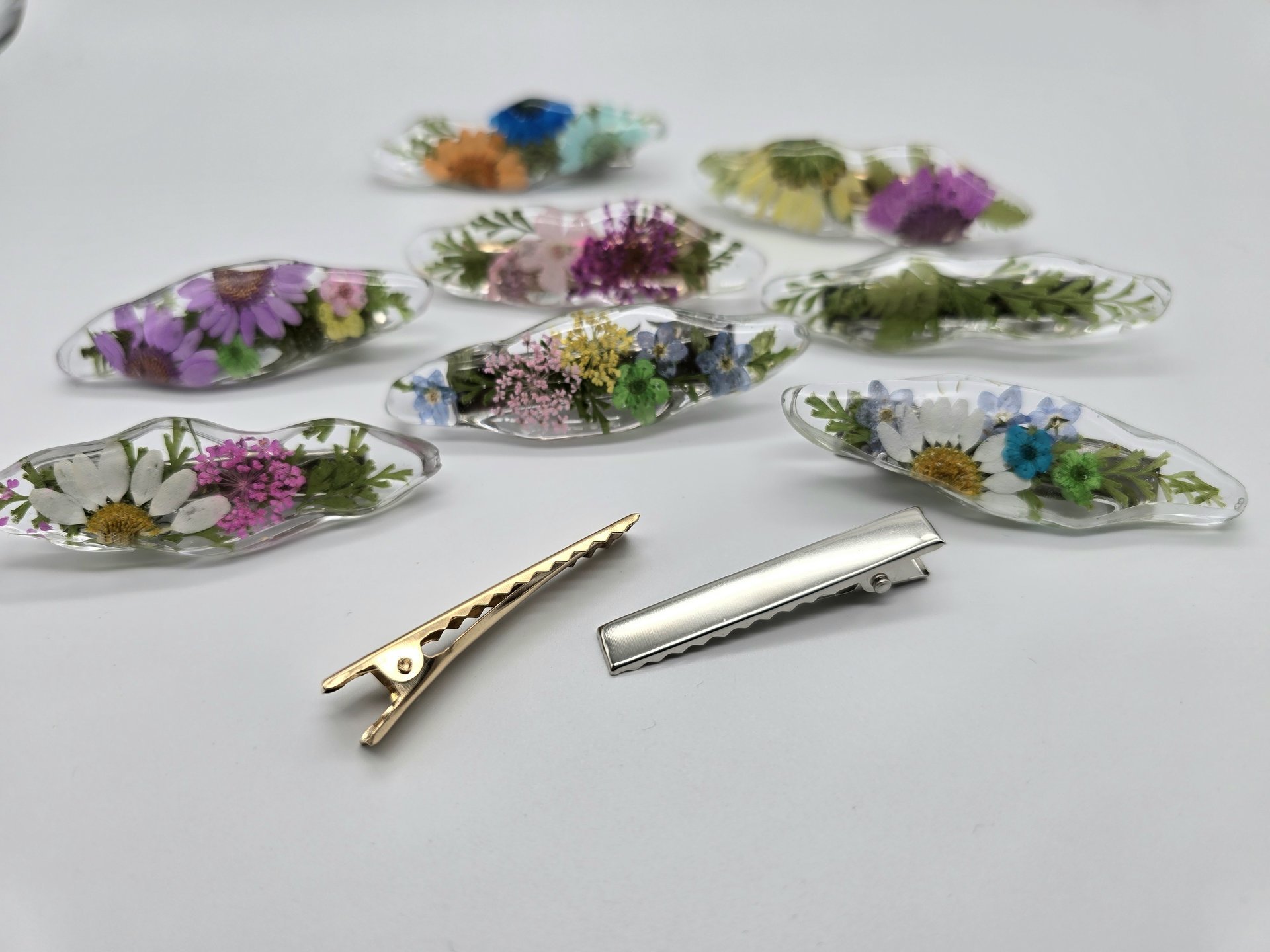 Real Flower Hair Clips
