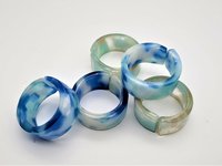 Blue Acrylic-Resin Rings
