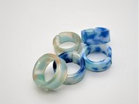 Blue Acrylic-Resin Rings
