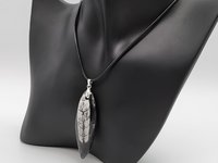 Silver Orthoceras Necklace