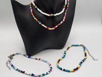 Colorful Seed Pearl Choker
