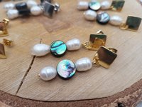 Abalone Freshwater Pearl Earrings