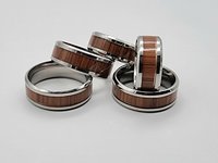 Wooden Steel Ring