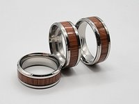 Wooden Steel Ring