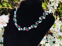 Flower Seed Pearl Choker