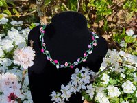 Flower Seed Pearl Choker