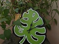 Monstera Clock