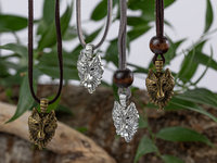 Wolf Necklaces with Wooden Pearl