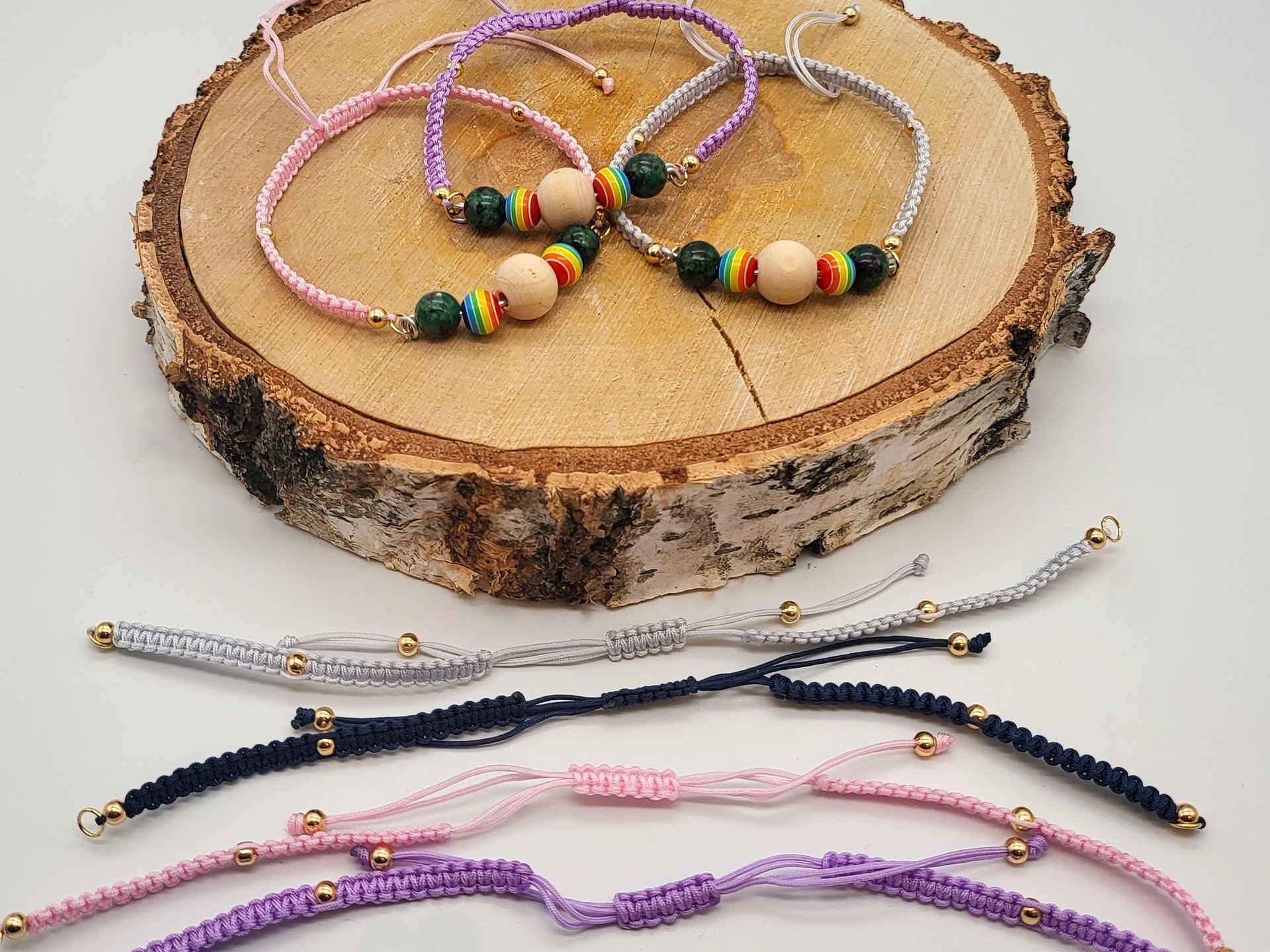 Ruby Zoisite Bracelets