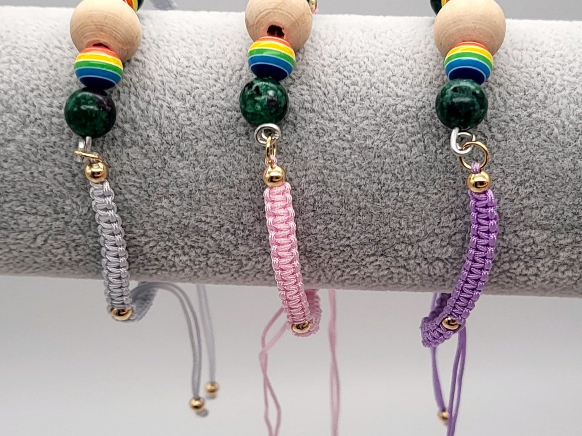 Ruby Zoisite Bracelets