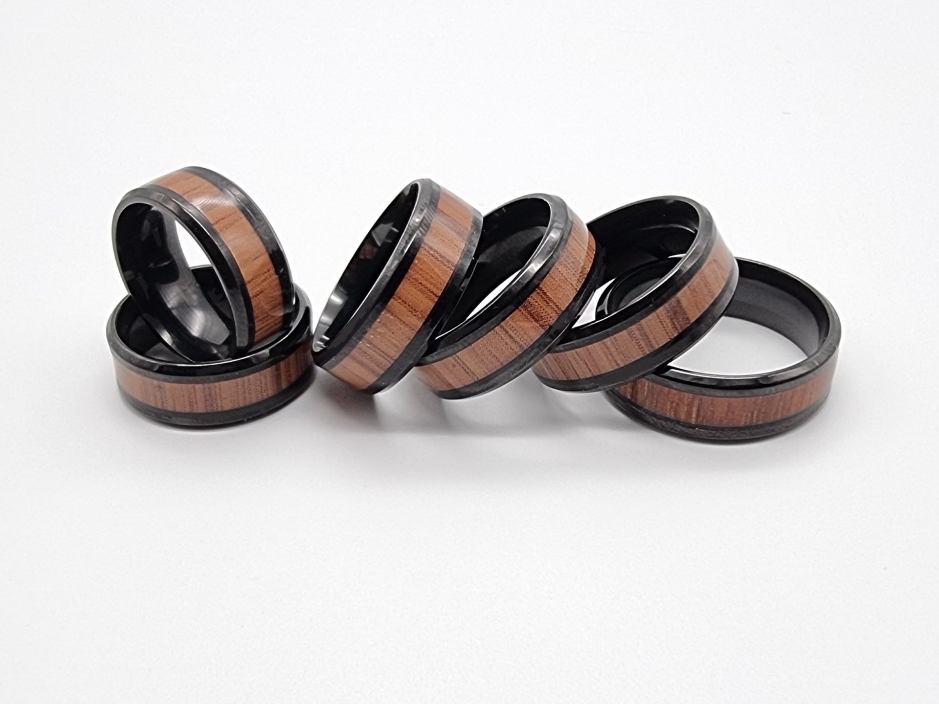 Wooden Steel Ring