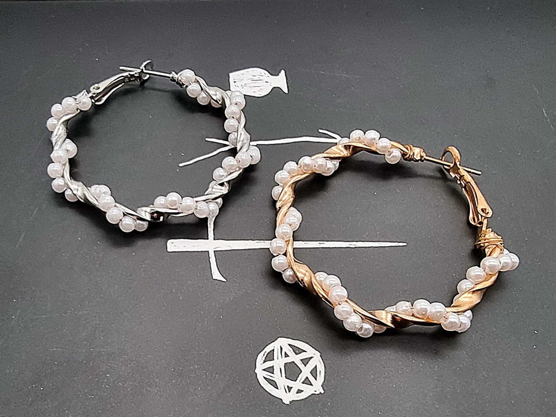 Twisted Beads Creolen