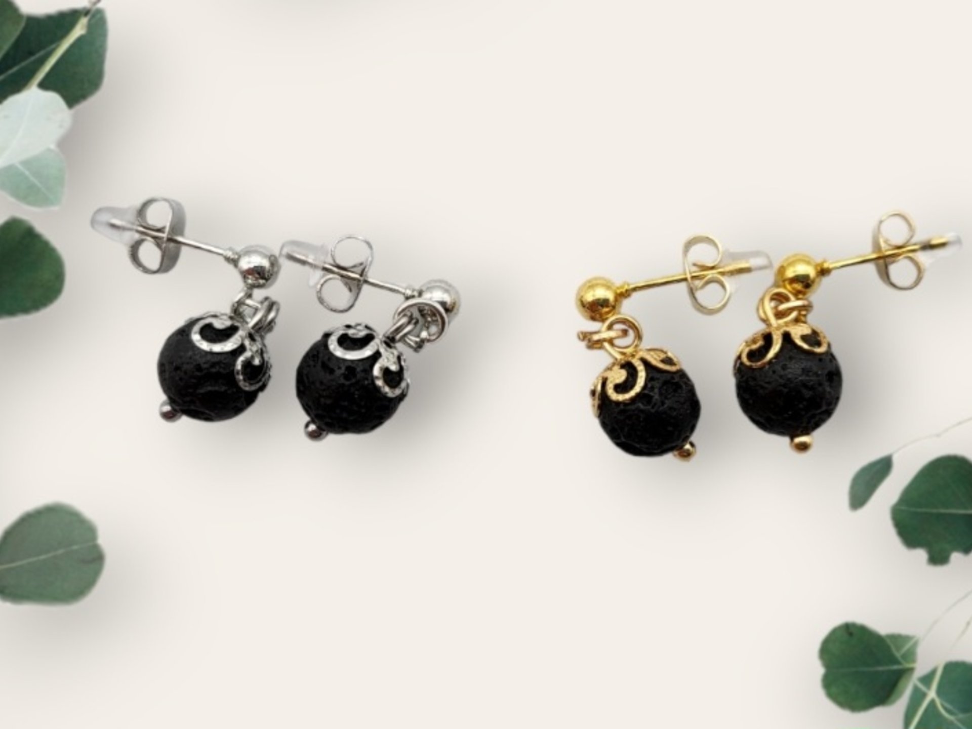 Lava Stone Earrings
