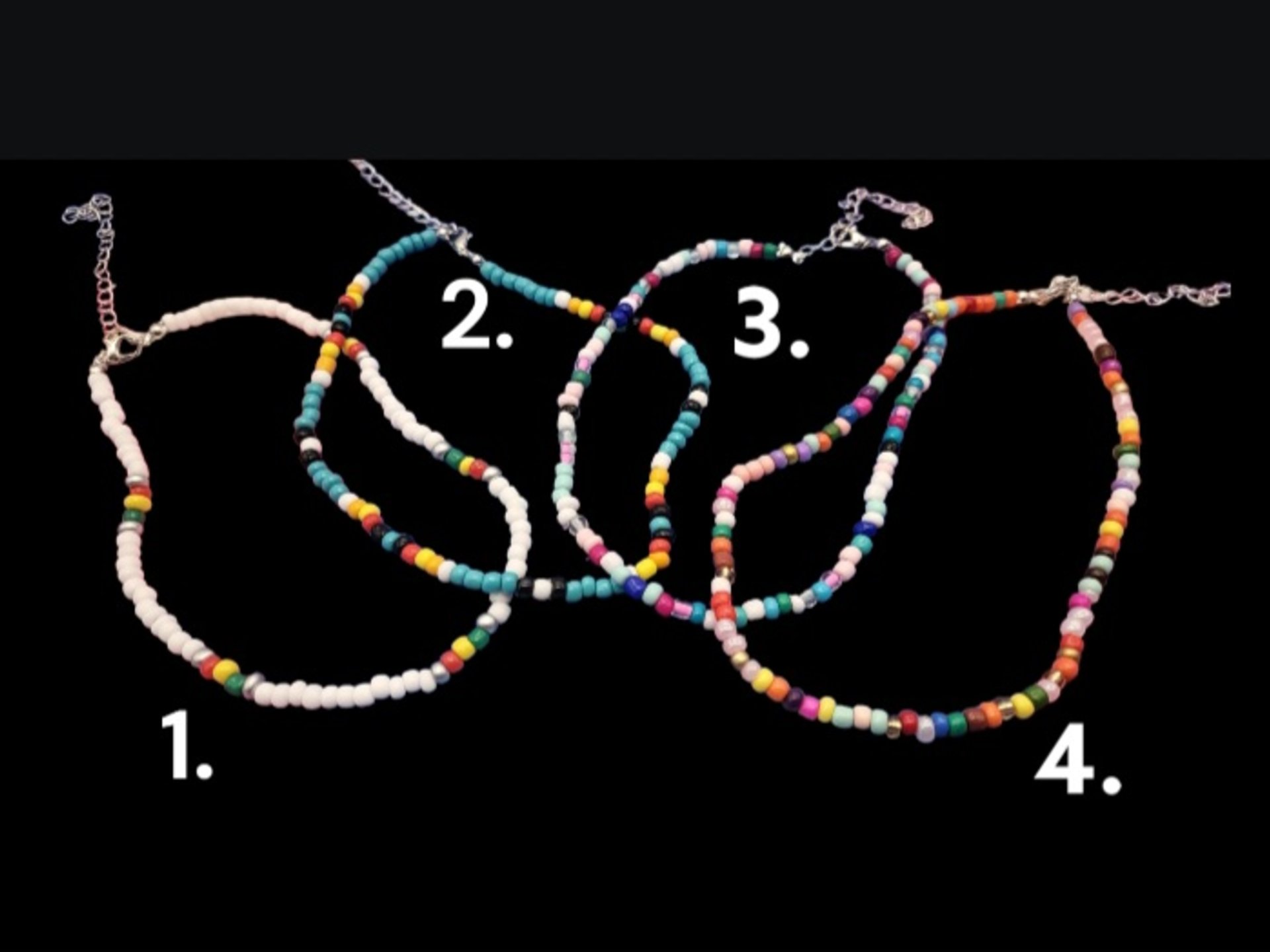 Colorful Seed Pearl Choker