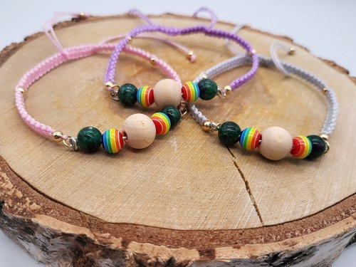 Ruby Zoisite Bracelets