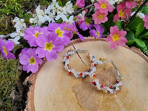 Twisted Spring Beads Creolen