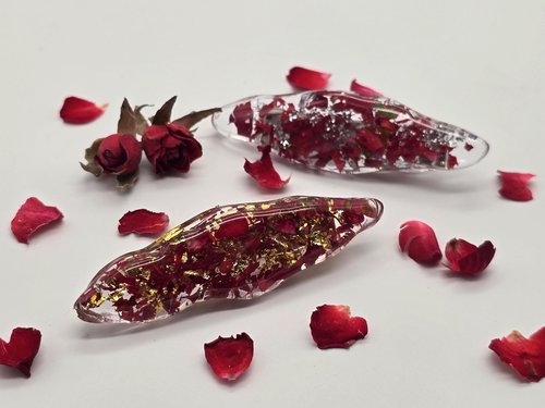 Real Flower Hair Clips