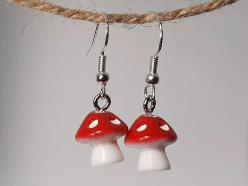 Mushroom Earrings