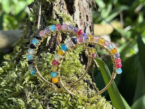 Agate Beads Creolen