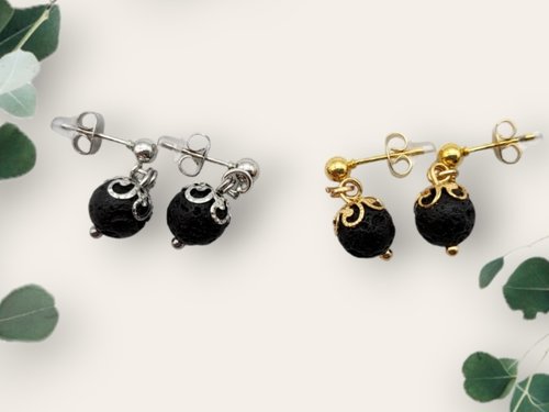 Lava Stone Earrings